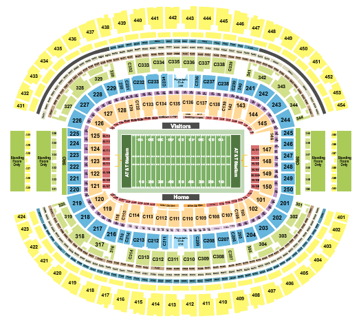 AT&T Stadium AT&T Stadium Seating Chart